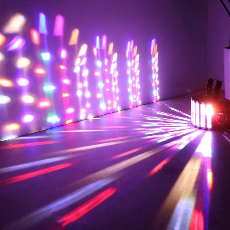 Светодиодный светильник сценических эффектов со сменой цвета rgbw свет стробоскопа DMX512 Авто/управление звуком/DX512 9 цветов DJ лампы для