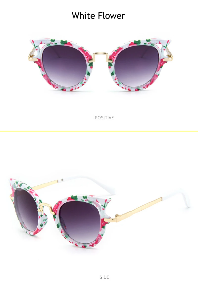Детские стильные солнцезащитные очки «кошачий глаз», винтажные милые Солнцезащитные очки для девочек, вечерние солнцезащитные очки, милые детские очки для студентов, подарок UV400