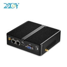 XCY X30 Fanless Mini PC Intel Pentium 3805U Windows Linux 2*1000Mbps Ethernet LAN 2*RS232 Serial Ports HDMI VGA 4*USB 300M WiFi