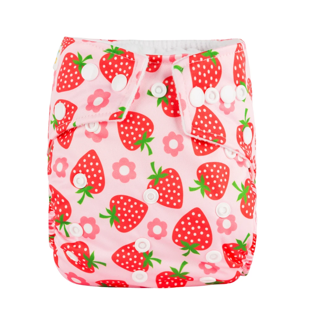 

Christmas Gift Girl Baby Cloth Diapers from 0-3 years old Babies Cloth Nappy Pocket With Microfiber Insert