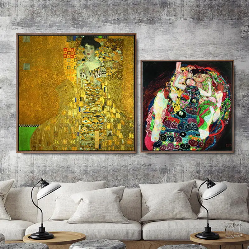 Home Decoration Print Canvas Art Wall Pictures Poster Printings Paintings Austrian Gustav Klimt Woman | Дом и сад