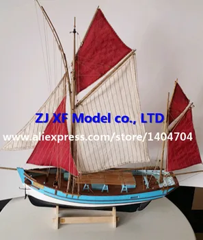 

NIDALE model Classic France wooden sail boat scale 1/45 France tuna fishing fleet wooden Model kits