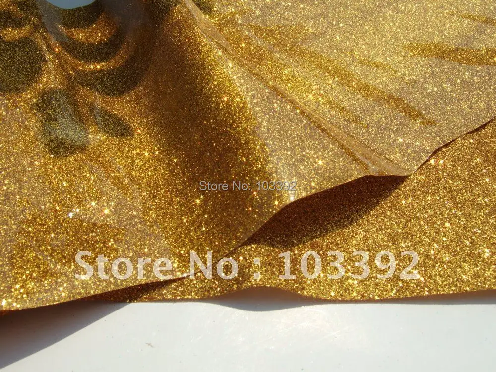

shipping DERUN PVC glitter leather fabric S9002A