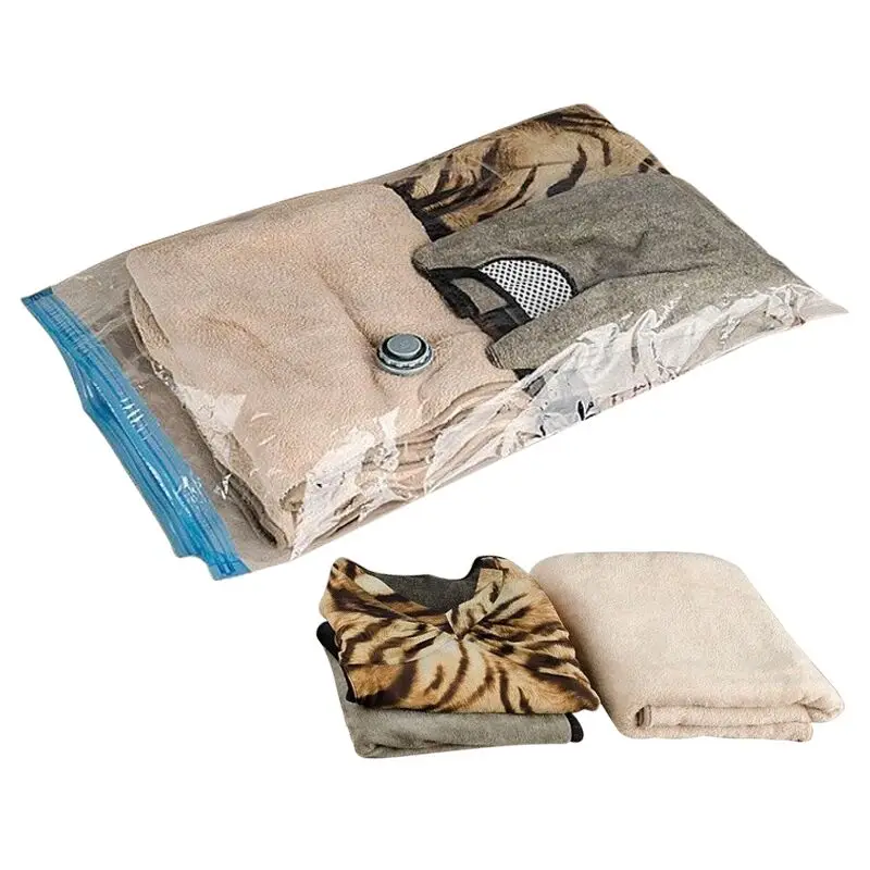 SAFEBET Large Transparent Vacuum Compressed Bag For Clothes Quilt Clean