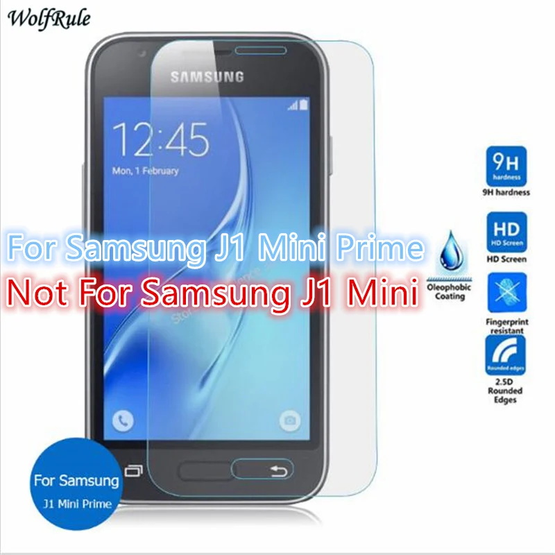 

WolfRule 2 PCS For Samsung Galaxy J1 Mini Prime Screen ProtectorTempered Glass For Samsung J1 Mini Prime Protective Film J106