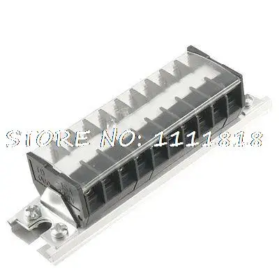 

660V 15A 10 Position Aluminum DIN Rail Base Screw Terminal Block