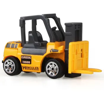1pc Kids Toy Gift Engineering Vehicle Bulldozer Tractor Construction Car Truck Model knl hobby j deere model a tractor agricultural vehicle safety model gift act ertl 1 16