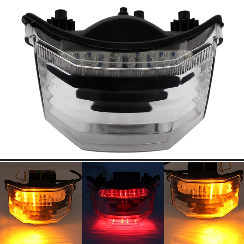 Nordson Motorcycle Motocross Rear Tail Light Brake Turn Signals LED Light Signal Lamp Motocross for Yamaha FZ600 FZ6 FAZER