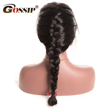Gossip Pre Plucked 360 Lace Frontal Wig Brazilian Straight Human Hair Wigs For Black Women 5 Inch Swiss Lace Front Wig Non Remy