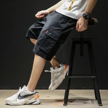 Новые летние комбинезоны шорты Горячая Распродажа мужские шорты в повседневном стиле свободные рабочие карманы человек открытый по колено брюки M-5XL K1965