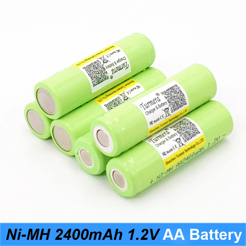 Аккумуляторная батарея aa 1,2 v 2400mah aa nimh Зарядное устройство для внешнего аккумулятора и беспроводной мыши aa батарея для Turmera o31