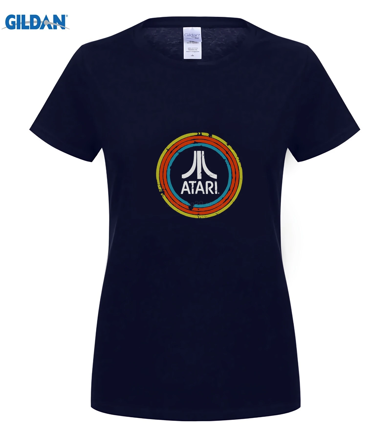 Atari футболка летняя новая стильная мужская футболка с коротким рукавом - Цвет: women navy