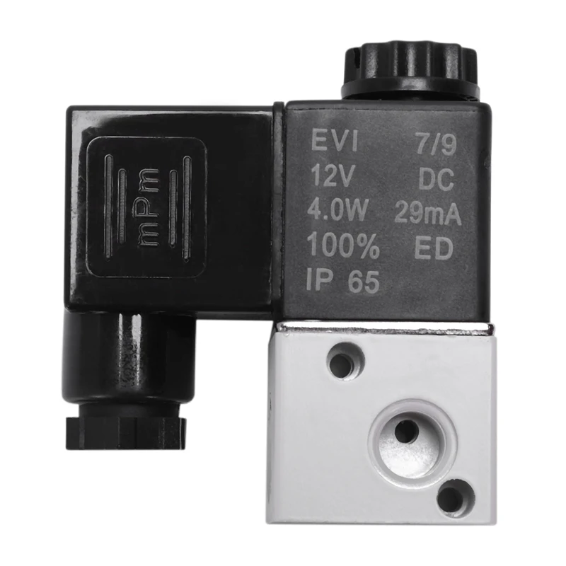 3V1-06 125mA DC 12V 2 Position 3 Way Pneumatic Solenoid Valve