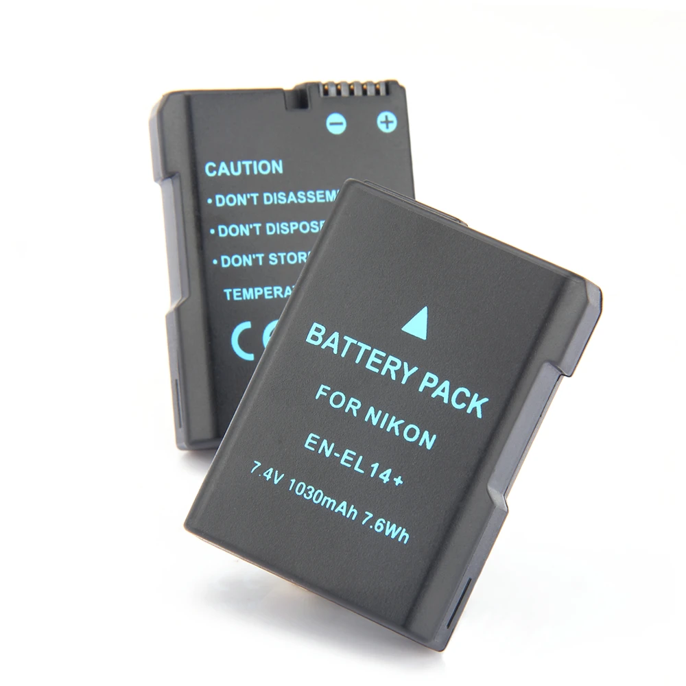 EN EL14 ENEL14 1030mAh аккумуляторная камера для Nikon P7000 P7100 P7200 P7700 P7800 D3100 D3200 D5100 D3300 D5200 D5300|en
