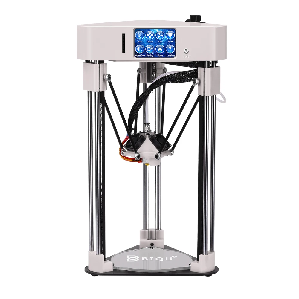 BIQU mini magician impressora delta 3d printer kits frame full assmbly multicolor with HD Touch screen 32 bit 3d printer board