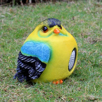 

Outdoor FRP Sculpture Garden Solar Energy Lamp Bird Ornament Garden Villa Landscape Decoration Crafts Arrangement