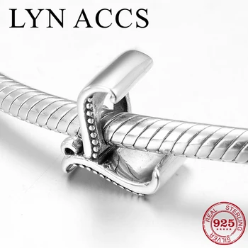 

925 Sterling Silver 2019 Letters L Dazzling Beads DIY Fit Original Pandora Charm Bracelet Bangle For Women Jewelry Making