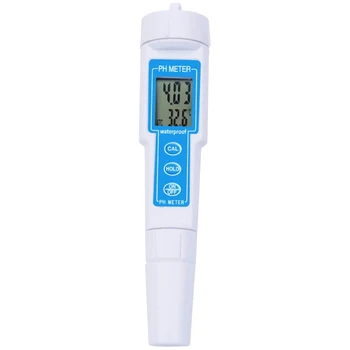 

Waterproof PH Pen Digital PH Meter Tester for Aquarium Protable Water Blue Round Pen Type PH Meter Portable Acidity Meter