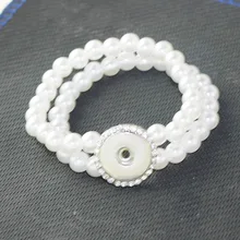 BaLa стрейч двойной, отделанный бисером ретро браслет с 18 мм или 20 мм украшение с защелкой для женщин ювелирные изделия с бриллиантами PE01