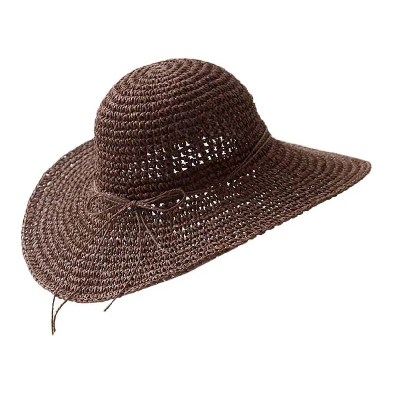 Рыболовная Спортивная ручная летняя шляпа для женщин Панама шляпа Женская Солнцезащитная Шляпа Пляжная Женская экономит Солнцезащитная соломенная шляпа - Цвет: Черный