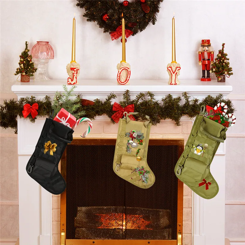 

Tactical Christmas Stocking Military Ammo Bullet Bag Christmas SocksStorage Bag For Gift Hunting Magazine Pouches Drop Pouch