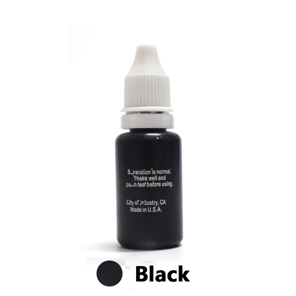 

Won't Fade Professional Tattoo Ink Microblading Permanent Makeup Micro Pigment for Eyebrow Lip Eyeliner 1/2 oz 15ML Black 1Piece