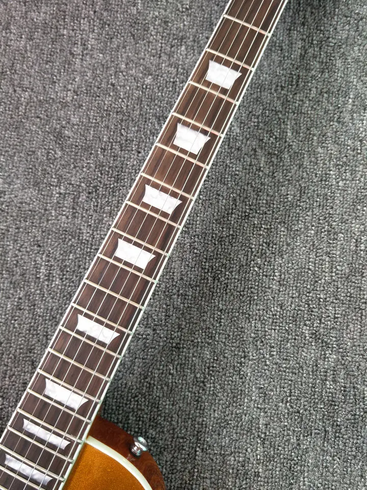 New Style lp guitar P90 pickup LP standard Left Hand gold TOP Electric Guitar hot sale guitar 2018 Free shipping Wholesale&retai