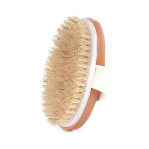Natural de Cerdas de Javali Escova do Corpo Escova de Banho Molhada de Bambu Corpo Escova Seca Orgânico Pele