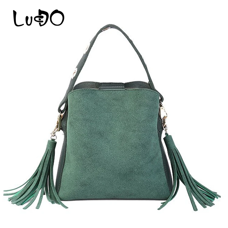 

Brand Tassel Shoulder Bags Bucket Bag Shoulder Ladies Hand Bags For Women 2019 Female Vintage Crossbody Bags Designer Scrub Sac
