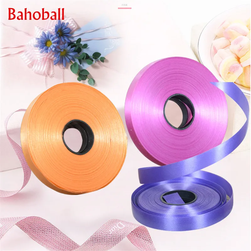 

New Color 5PCS 1.3CM X 30M Balloons Ribbon Curling Ribbon for Happy Birthday Party Decor White Wedding Decoration DIY Accessores