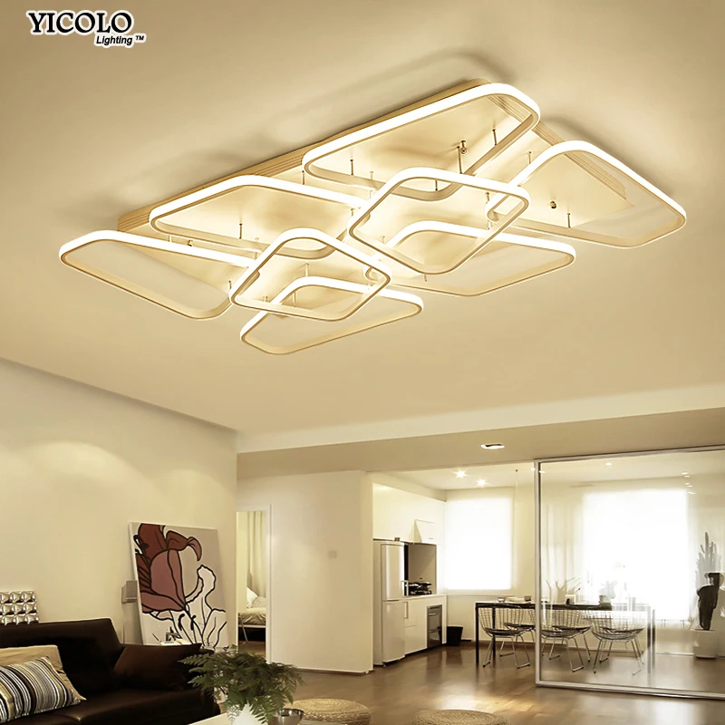 

Modern Ceiling lights lamp for living room bedroom Acrylic indoor Lighting Fixture with Remote control deckenleuchte Lampara