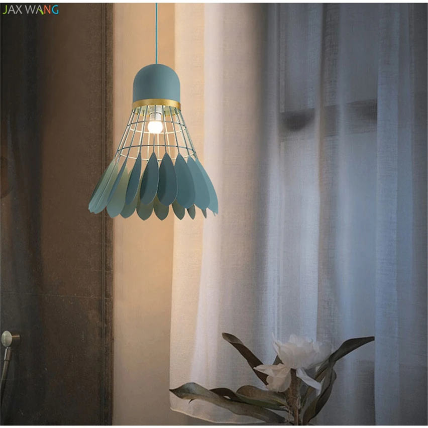 Jw Nordic Badminton Pendant Lamps Iron Led Lantern Pendant Lights
