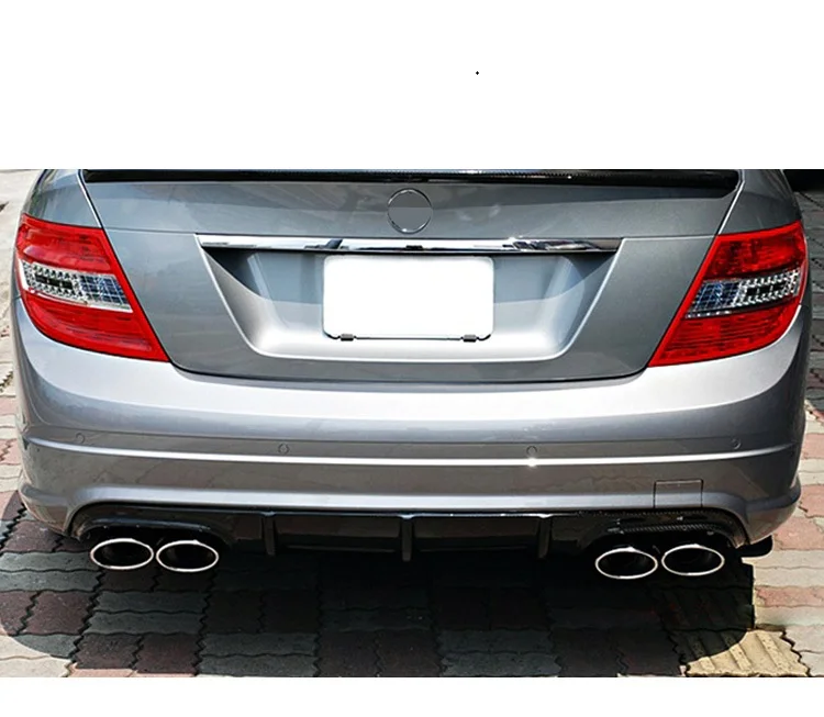 Подходит для Mercedes-Benz C C180 C200 C260 W205 C63 углеродного волокна задний диффузор задний бампер автомобиля задний спойлер