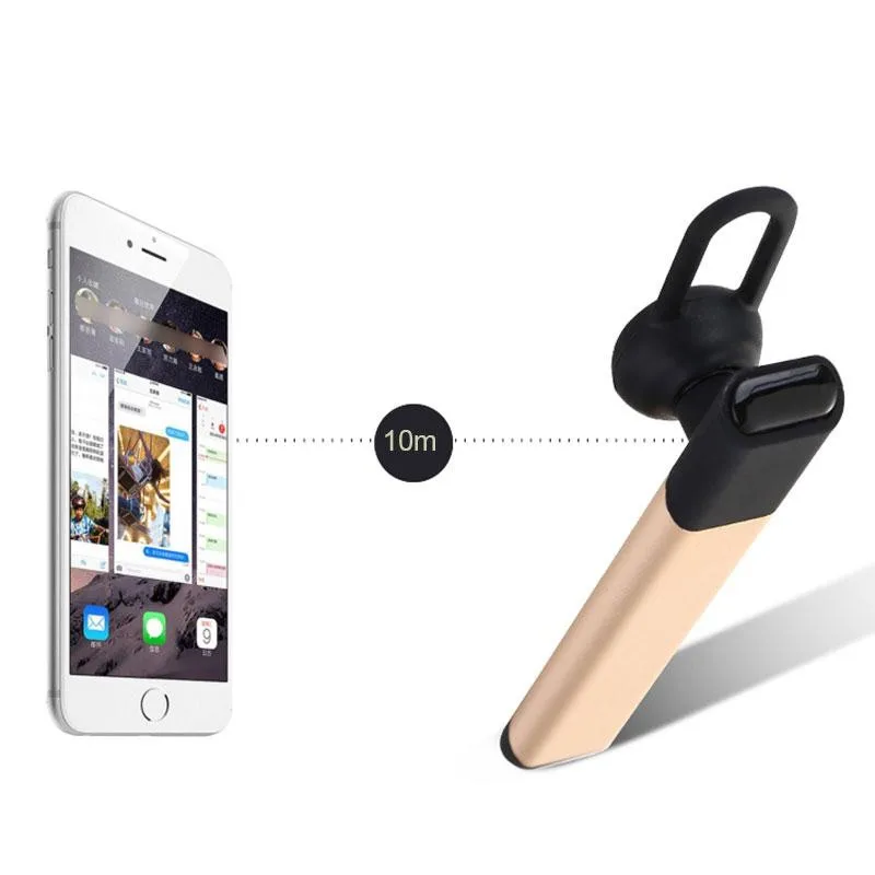 

T1 Wireless Bluetooth V4.1 +EDR Metal Headset A2DP surround Stereo Earbuds Earphone Sports handfree car kit for iPhone Samsung