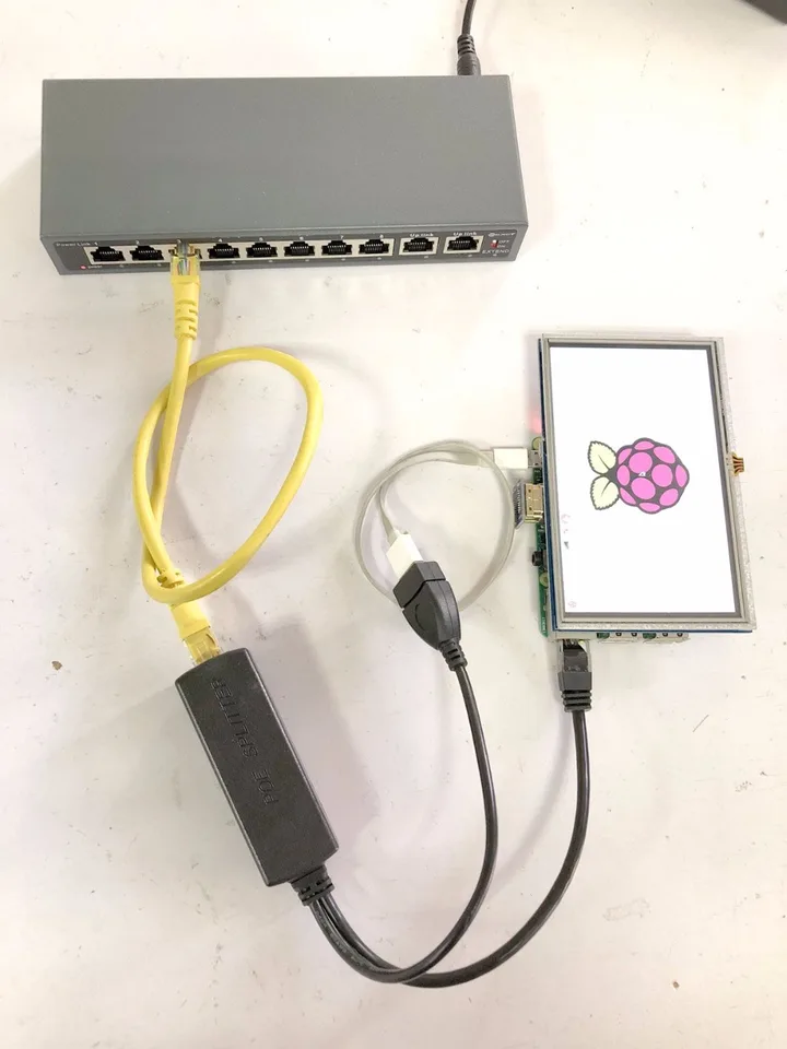 DSLRKIT Gigabit Ethernet Active PoE Splitter 48V to 5.2V 2.4A with USB Female Type A Port