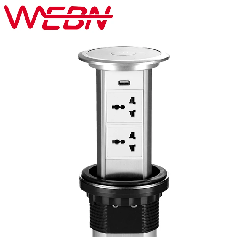 

OPZN Series One-Button Intelligent Commercial Smart Desk Socket Elevation Multifunctional Socket with USB Port Free Shipping