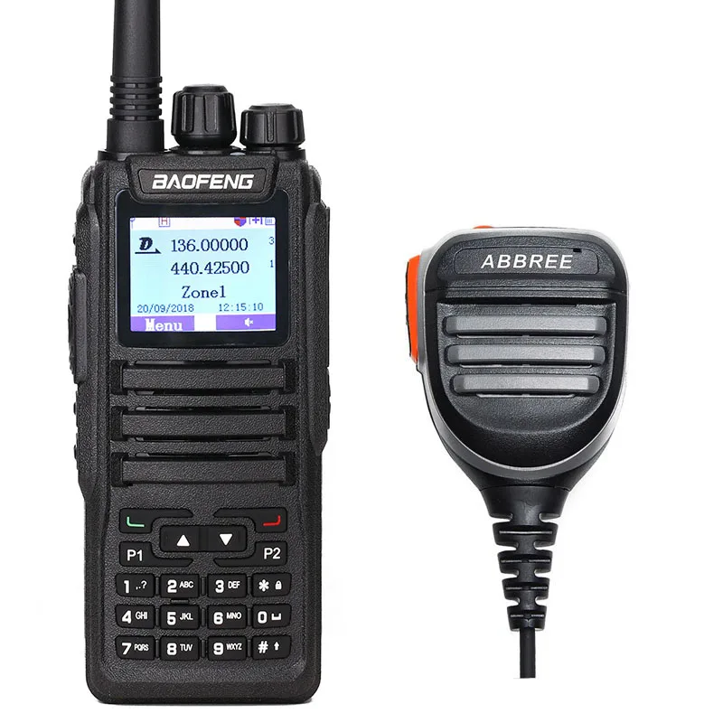 Baofeng DM-1701 цифровая рация DMR Dual Time Slot Tier1& 2 tier ii Ham CB портативная ветчина двухстороннее радио+ usb-кабель - Цвет: add speaker mic