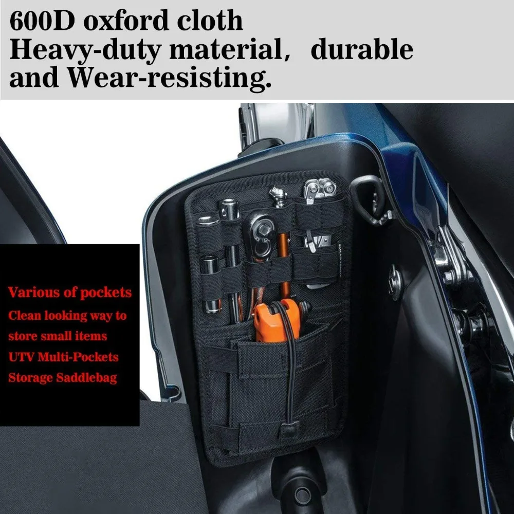  for Harley HD Softail Dyna Touring Road King Street Electra Glide Ultra Motorcycle Saddlebag Organi