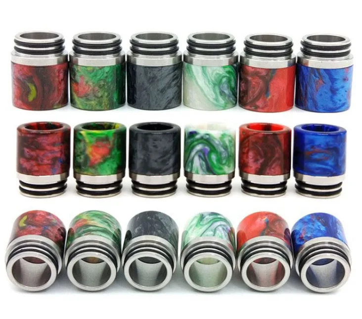 

Colorful Resin Metal Mouthpiece 810 Drip Tip For Eleaf ELLO POP Tank / i just EMC Atomizer