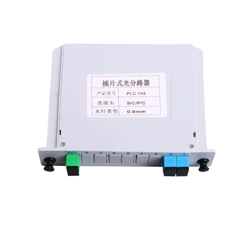 Высокое качество FTTH SC UPC 1x2 кассетный Тип PLC волоконно оптический сплиттер
