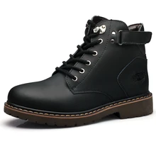 Men Shoes Genuine Leather Men Boots Classic Men s Winter Snow Boots Outdoor Work Shoes Rubber