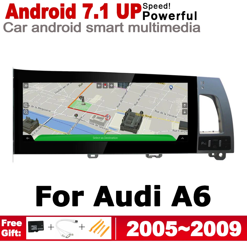 Автомобильный Android радио gps мультимедийный плеер для Audi A6 4F 2005~ 2009 MMI стиль Навигация WiFi BT HD сенсорный экран стерео