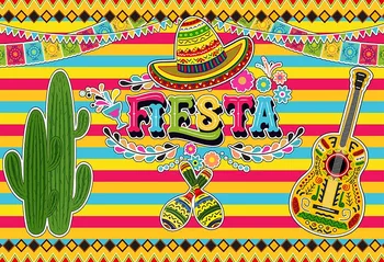 

Summer Fiesta Theme Photography Backdrop and Studio Props Mexican Dress-up Photo Booth Background, Pool Birthday Party Supplies