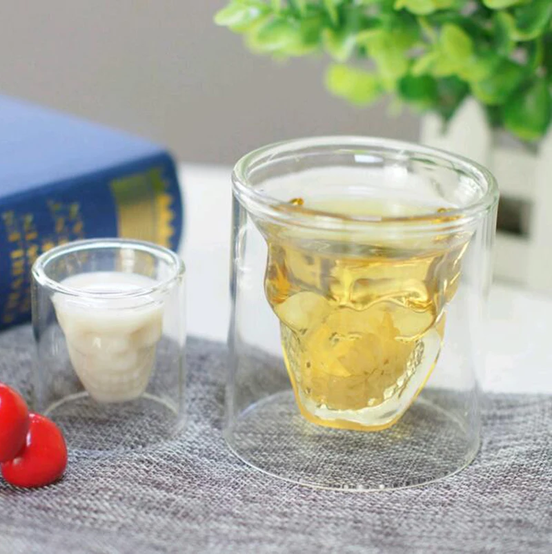 

Wine Beer Tea Coffee Whiskey Champagne Crystal Cocktail Cup Glass shot skull Wineglass Office Bar Cafe Handmade Creative
