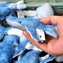 " 10 см мини горбатый кит плюшевая игрушка Кот рыба