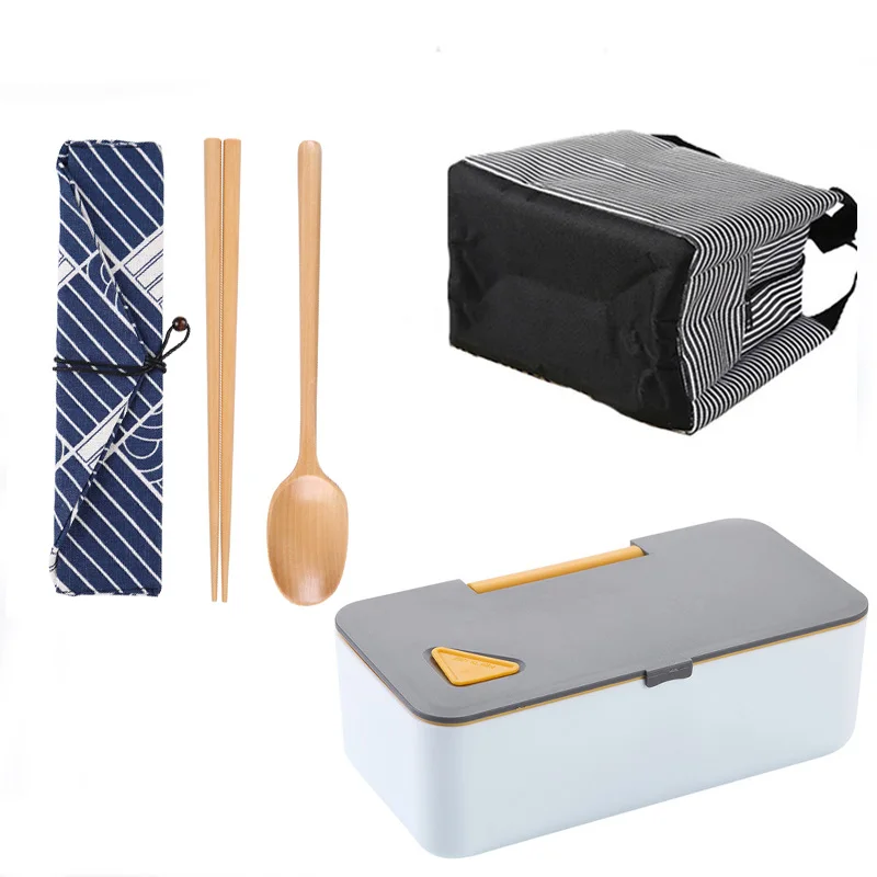 Unibird японский пластиковый Ланч-бокс с сумкой, ложкой, палочками для еды, Bento box, контейнер для суши с подогревом, держатель для телефона
