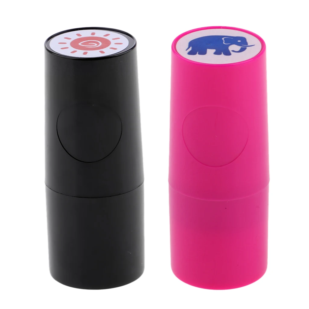 2Pcs/Lot Colorfast Quick-dry Golf Club Ball Stamper Stamp Long Lasting Marker- Sun & Lips/Eyes/Skull/Eagle/Elephant/Rhinoceros
