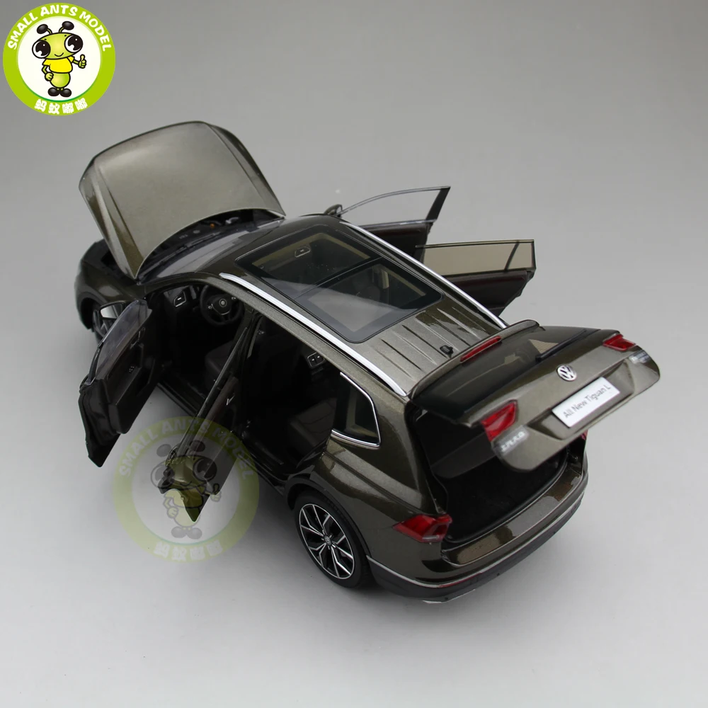 1/18 Ti guan L SUV литая модель металлическая модель автомобиля SUV игрушки для детей подарок коллекция хобби коричневый