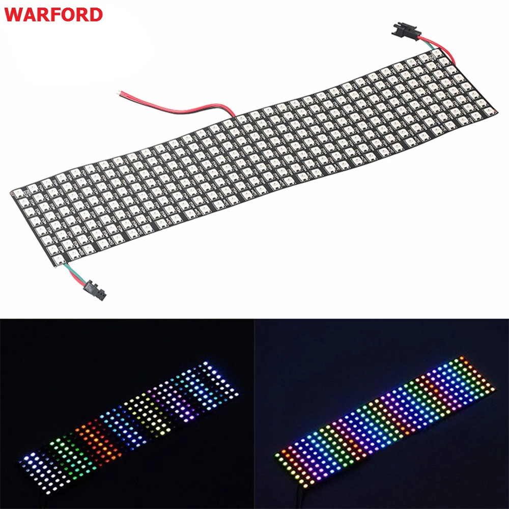 DC5V WS2812 WS2812B 8X32 Pixels Individually AddressableDigital Flexible LED Programmed Panel Screen Full Color Display Board DC5V WS2812 WS2812B 8X32 Pixels Individually AddressableDigital Flexible LED Programmed Panel Screen Full Color Display Board