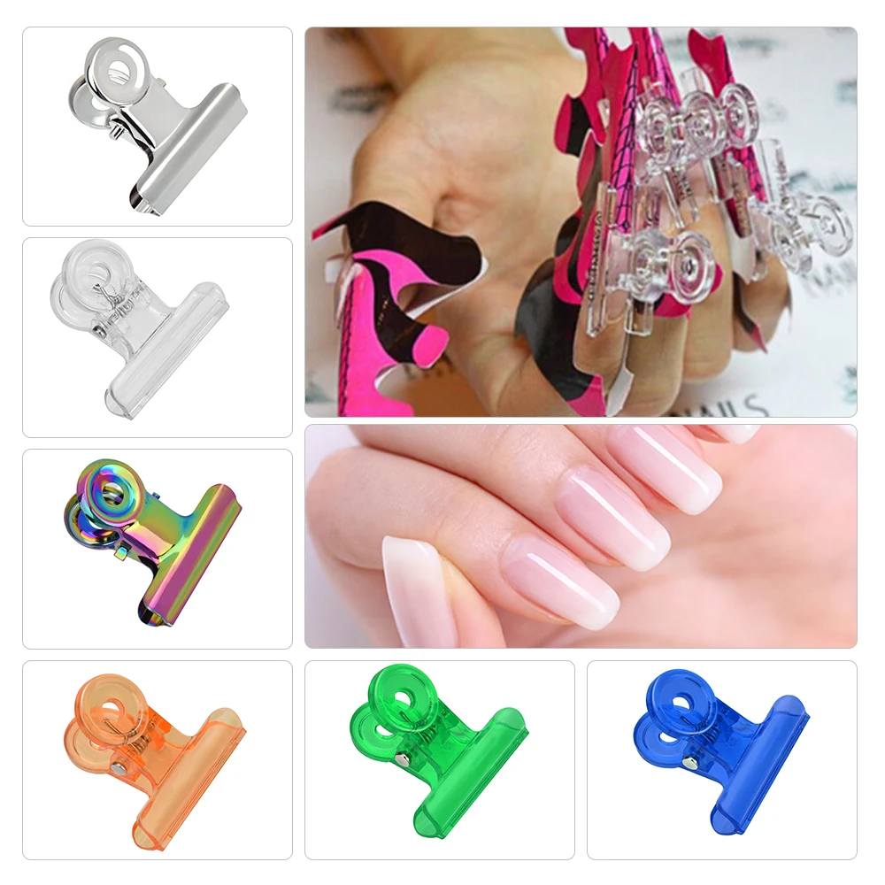 

Nail Pinching Clips Easy French C Line Metal Nail Stencil Edge Trimmer Nail Shaping Template DIY Manicure Nail Art Styling Tool